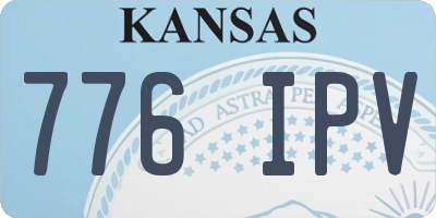 KS license plate 776IPV