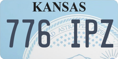KS license plate 776IPZ