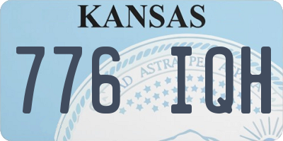 KS license plate 776IQH