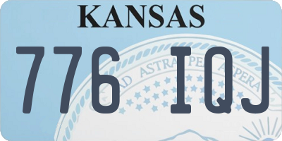 KS license plate 776IQJ