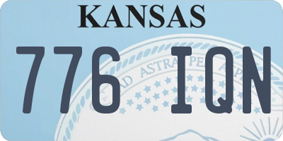 KS license plate 776IQN