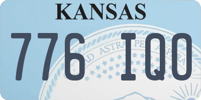 KS license plate 776IQO