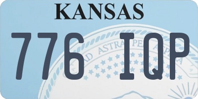 KS license plate 776IQP