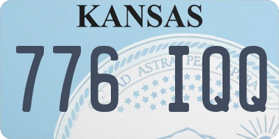 KS license plate 776IQQ