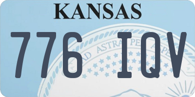 KS license plate 776IQV
