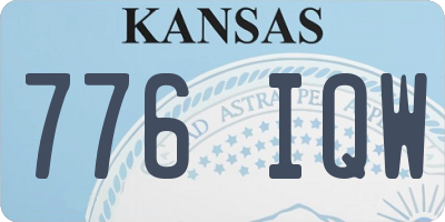 KS license plate 776IQW