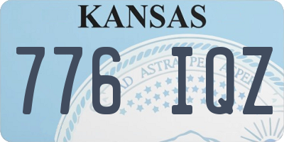 KS license plate 776IQZ