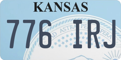 KS license plate 776IRJ