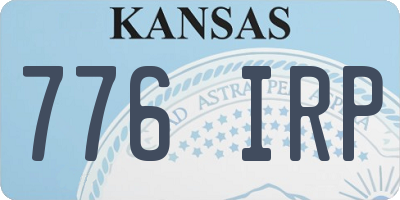 KS license plate 776IRP