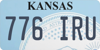 KS license plate 776IRU