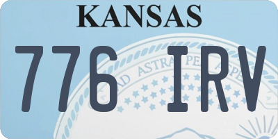 KS license plate 776IRV