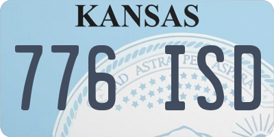 KS license plate 776ISD
