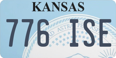 KS license plate 776ISE