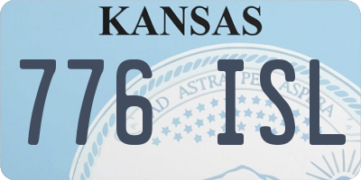 KS license plate 776ISL