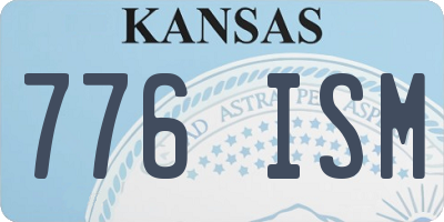 KS license plate 776ISM