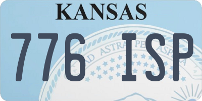 KS license plate 776ISP