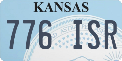 KS license plate 776ISR
