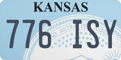 KS license plate 776ISY