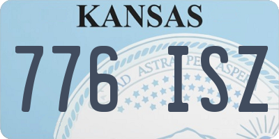 KS license plate 776ISZ