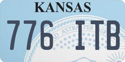 KS license plate 776ITB