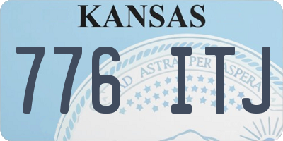 KS license plate 776ITJ