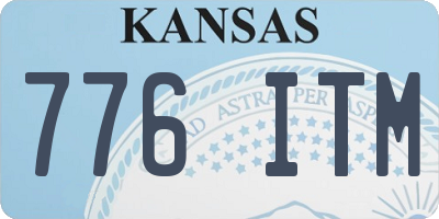KS license plate 776ITM
