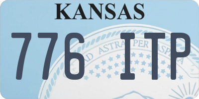 KS license plate 776ITP