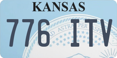KS license plate 776ITV