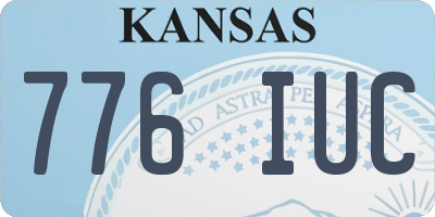 KS license plate 776IUC