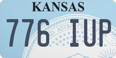 KS license plate 776IUP