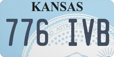 KS license plate 776IVB