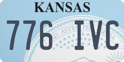 KS license plate 776IVC
