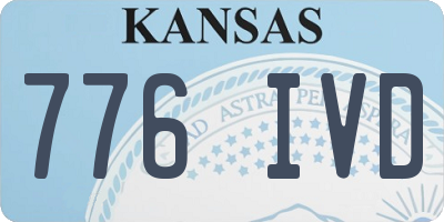 KS license plate 776IVD