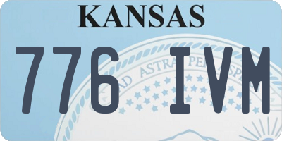 KS license plate 776IVM