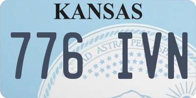 KS license plate 776IVN