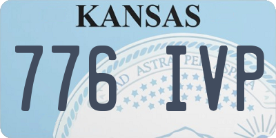 KS license plate 776IVP