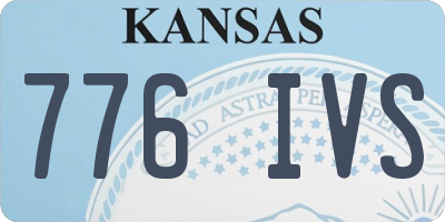 KS license plate 776IVS