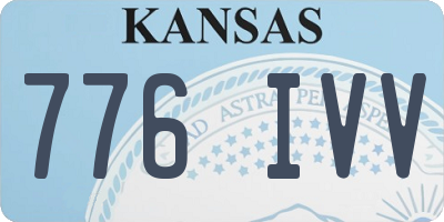 KS license plate 776IVV