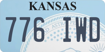 KS license plate 776IWD