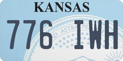 KS license plate 776IWH