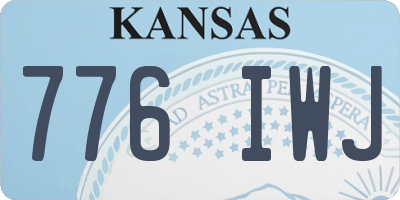 KS license plate 776IWJ