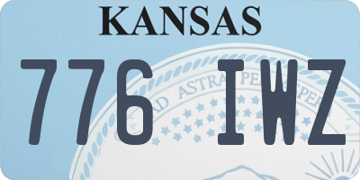 KS license plate 776IWZ