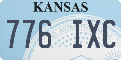 KS license plate 776IXC