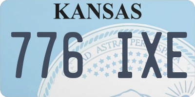 KS license plate 776IXE