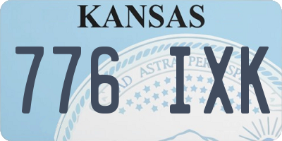 KS license plate 776IXK