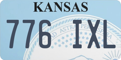 KS license plate 776IXL