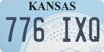 KS license plate 776IXQ