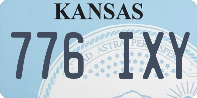 KS license plate 776IXY