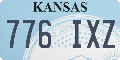 KS license plate 776IXZ
