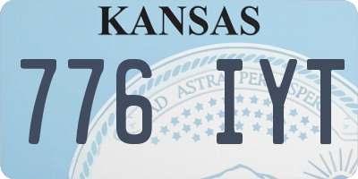 KS license plate 776IYT